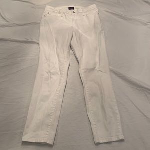 NYDJ Clarissa Ankle White Jeans